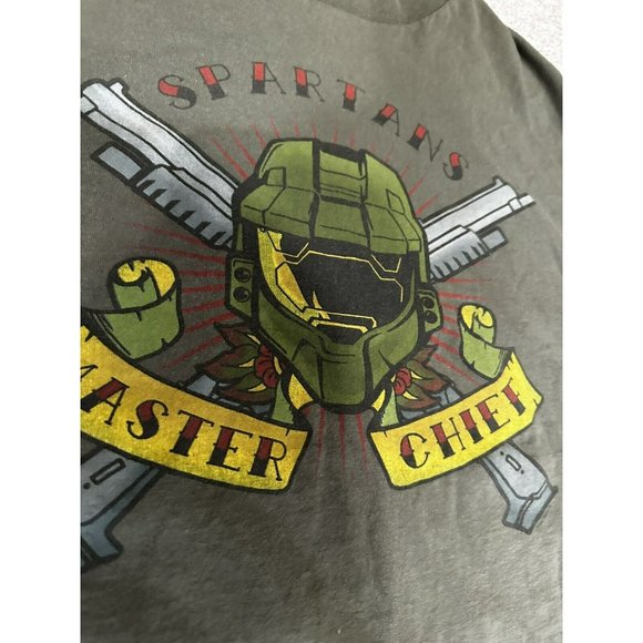 Halo 3 Spartans Master Chief L/S Shirt Green Thermal XL Bungie XBOX 360 ‘07 RARE - Picture 4 of 4